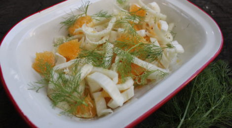 Salada refrescante de erva-doce e laranja